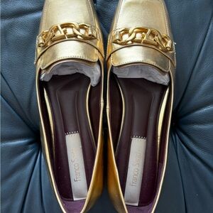 Franco Sarto Women's Gold Loafers